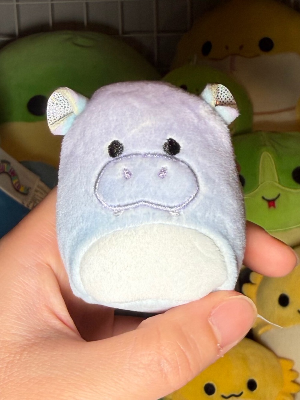 Squishmallows Squishville SV Benedict the Hippo 2" Stuffed Plush